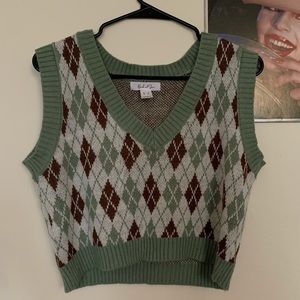 Cropped Sweater Vest